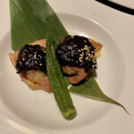 個室 黒豚しゃぶしゃぶと魚 まん - 日南鶏の八丁味噌焼き