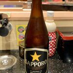 Sushichoushimaruminamisenjuten - サッポロビール黒ラベル（中瓶） ¥550