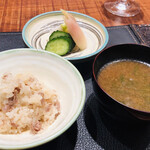 傳 - 和牛の土鍋炊き込みご飯