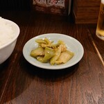 餃子と麺 いせのじょう - この搾菜がご飯にあう(笑)