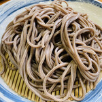 Yamagata Soba Tsuruya - この黒っぽい太麺が、山形蕎麦の特徴になります♫