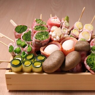 おくをでは定番！福岡発祥のヘルシーな野菜巻き串