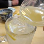 食事処 ときわ - レモン汁で好みの酸っぱさのレモンハイを作るのだ♪