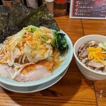 濱之家 - 野菜ラーメン＋チャ飯