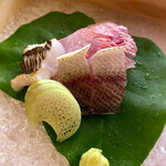 料理旅宿 井筒安 - お刺身の盛り合わせ