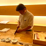 料理旅宿 井筒安 - 鱧の骨切り