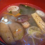 カウンタック - 茄子の味噌汁！品の良い家庭の味！