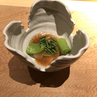 天ぷらあら木 - 金目鯛のしゃぶしゃぶ