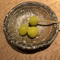 天ぷらあら木 - ものすごく瑞々しい銀杏