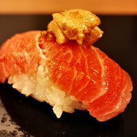 寿司処 かい原 - とろ　泡醤油