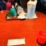 カレー屋バンバン - 卓上