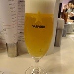 ブドウシュ - まずはビールで祝杯