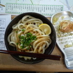 イーハトーボ - 生正油うどん・ひやし小350円