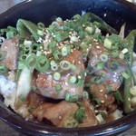 鶏料理・水炊きのお店 シリウス - 来ました、白レバー丼