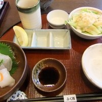 天ぷらふく西 禅と匠 - 天ぷらと刺身のセット（２７００円）