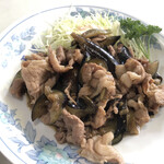 中華 天鳳 - ナスと豚しょうが焼き