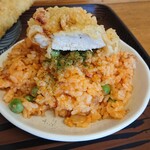 ふる里うどん  - こうすればチキンライス