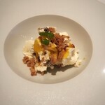 ピアッティ カステリーナ - ランチ：リコッタのデザート。