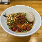 麺屋 しん蔵 - 汁なし坦々麺 750円 辛さマシ 味玉 100円