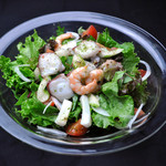 Italian Cuisine salad with Seafood