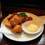 Takoda Shingen - 2012.6 からあげ（300円）中華鍋で揚げた鳥モモ肉の唐揚です