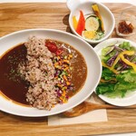 Cafe WASUGAZEN - カレーランチ（ビーフカレー/サラダキーマカレー）
