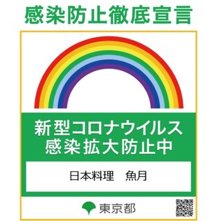 Nihon Ryouri Naduki - 感染防止徹底宣言ステッカーを取得しました