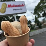 中西ピーナッツ - メイプル&ナッツのアイス