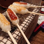 都わすれ - 卓上炭火焼きの味噌たんぽ(*^^*)