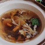 都わすれ - キノコ汁。山なめことアミタケ入り(*^^*)