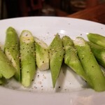 あさひ食堂 - 焼くアスパラガス(480円)