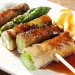 野菜肉巻き串 ぐるり - 