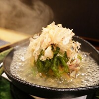 日本料理 直 - イサキの鉄板焼きと 　アボカド・万願寺唐辛子などの夏野菜