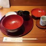 魚栄 - 白焼 中串・うな重 中串・きも吸い　完食