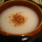 神保町 傳 - ポタージュのようなそば湯