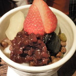 クリーム白玉あんみつ