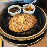 いきなりステーキ - 「ワイルドハンバーグ200g」トッピング（ソテーニンニク）