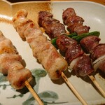 炭火焼鳥と水炊き 五郎一 - もも&砂肝