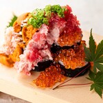 Seafood spilled Sushi