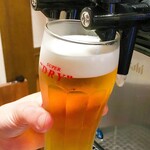 yuru-iitariammofumofuaratamabashihonten - 丁寧に入れたビールは、きめ細かい泡でクリーミー！