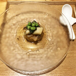 一碗水 - 香露冷盆(素麺南瓜、生クラゲ、砂肝煮凝り、鮑、鮑肝、枝豆紹興酒漬け)