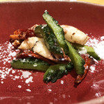 一碗水 - 苦瓜炒魷仔(泉州ひいか、苦瓜、雪塩)寄りで～