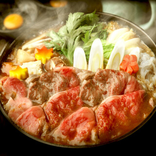 The original beef hotpot of Sukiyaki ◎