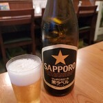酒肴 新屋敷 - 中瓶で乾杯