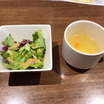 肉キッチン BOICHI - サラダ・スープ