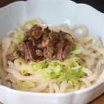 Yamano Udonya - 肉ぶっかっけうどん¥550 トッピング無し