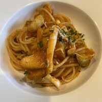 リストランテ野呂 - ヤリイカ、シラス、ナス、カラスミソース