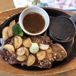 ココス - ガーリックアンガスステーキ。旨し。