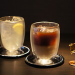 レ ジロンデル - カフェオレ+オーガニックレモネード