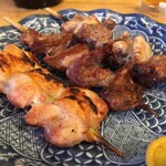 Yakitori Denji - もも 160円、かしら 120円、なんこつ 120円